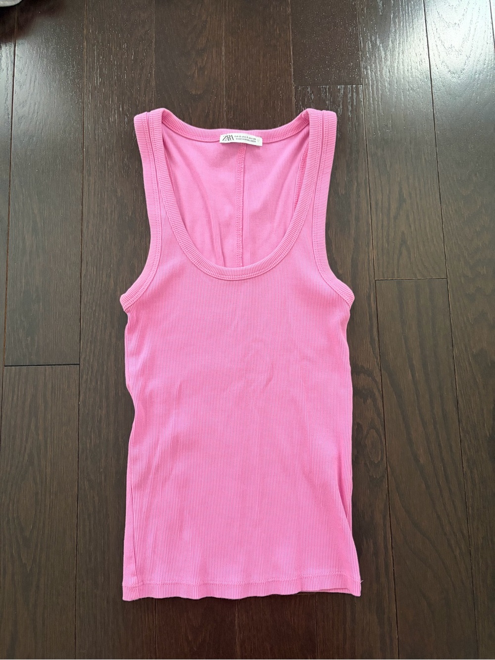 zara pink tank top
